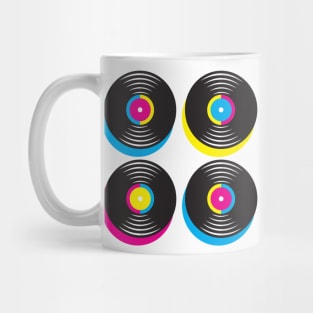 CMYK record discs Mug